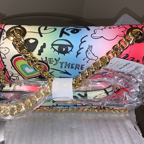 *SOLD* ALDO Ciladda Medium Shoulder Bag Chain Strap. - Picture 3 of 11